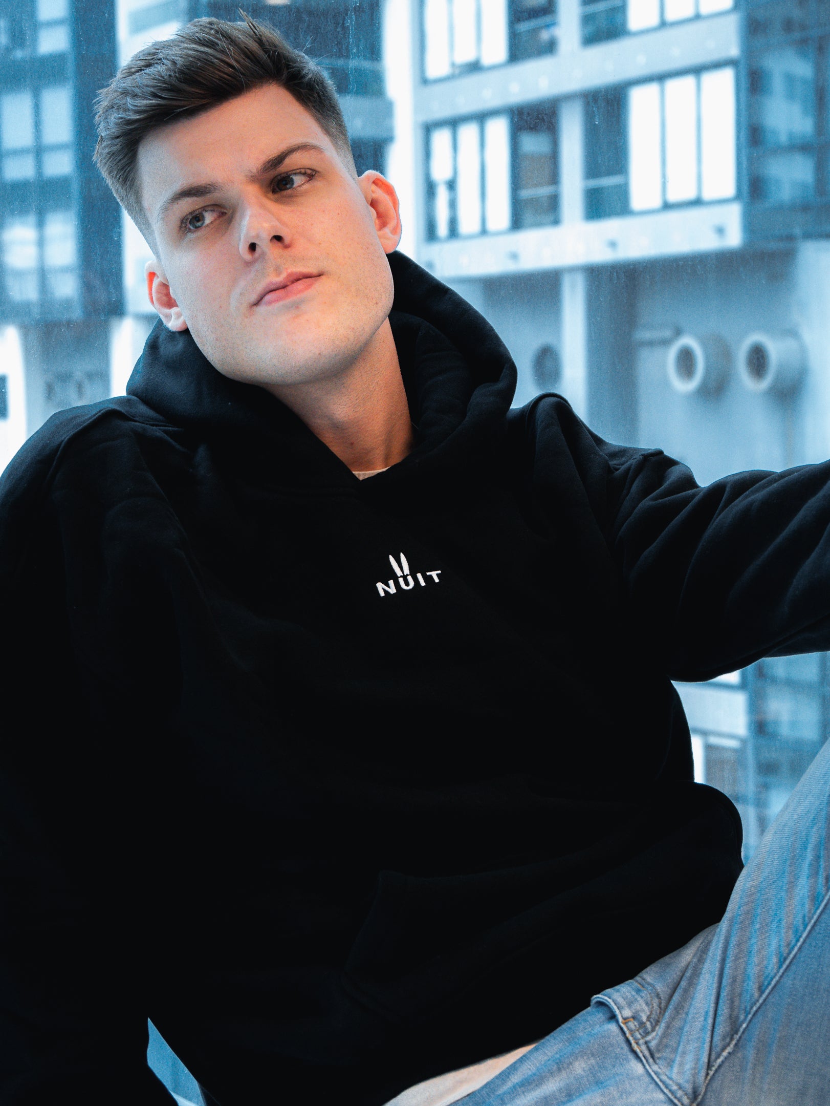 Original Thermal Hoodie - Obsidian Black